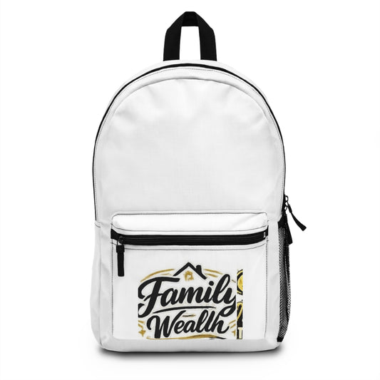 Family Wealth Backpack — Inspirational Family Motto School & Travel Bag